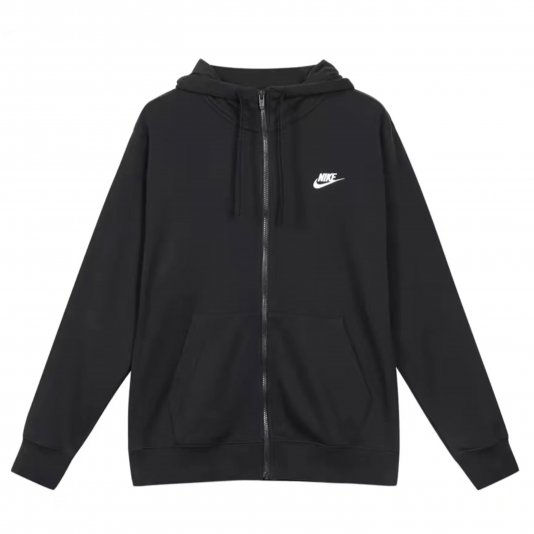 [ CUSTOM ] Club Hoodie FZ FT Black/Black/White